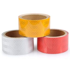 High visibility reflective safety tape
