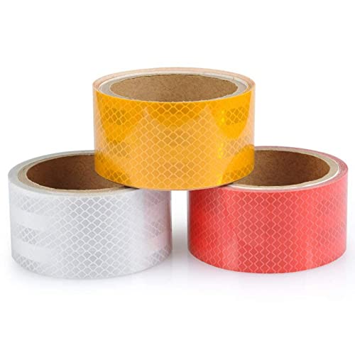 High visibility reflective safety tape