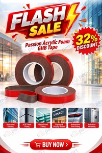 Acrylic foam GHB tape